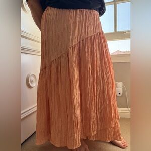 Vince Coral false wrap Skirt